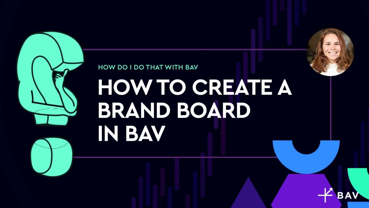 How to create a Brand Board in BAV