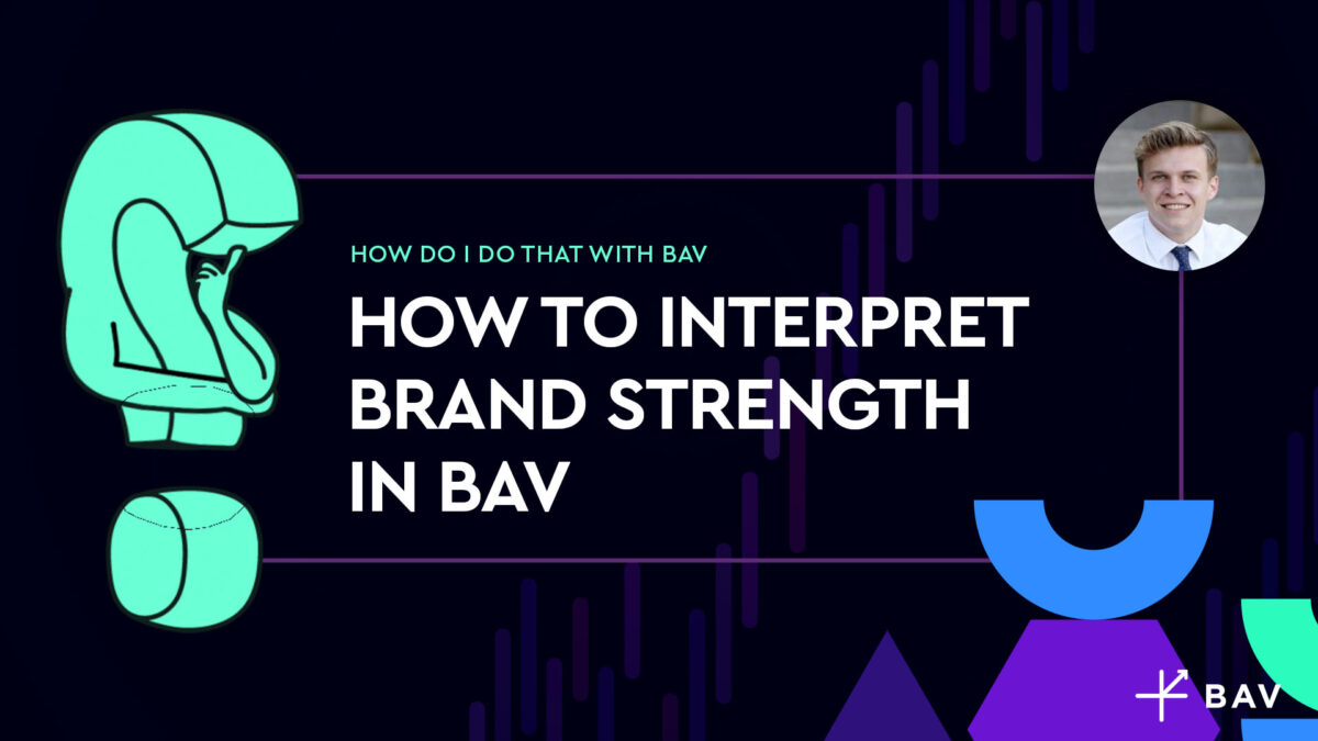 How to interpret brand strength in BAV